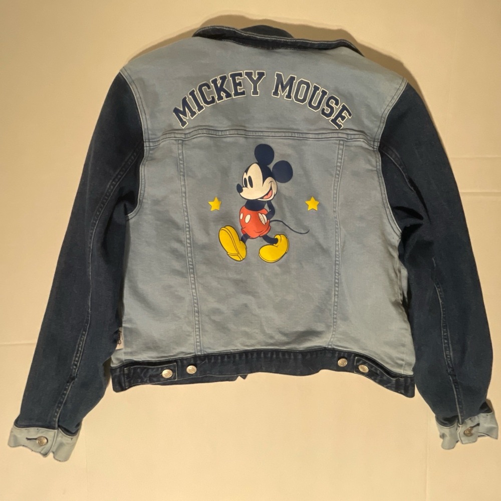 Disney Her Universe Women's Denim Two Toned Blue Jacket Size Medium - Picture 2 of 16